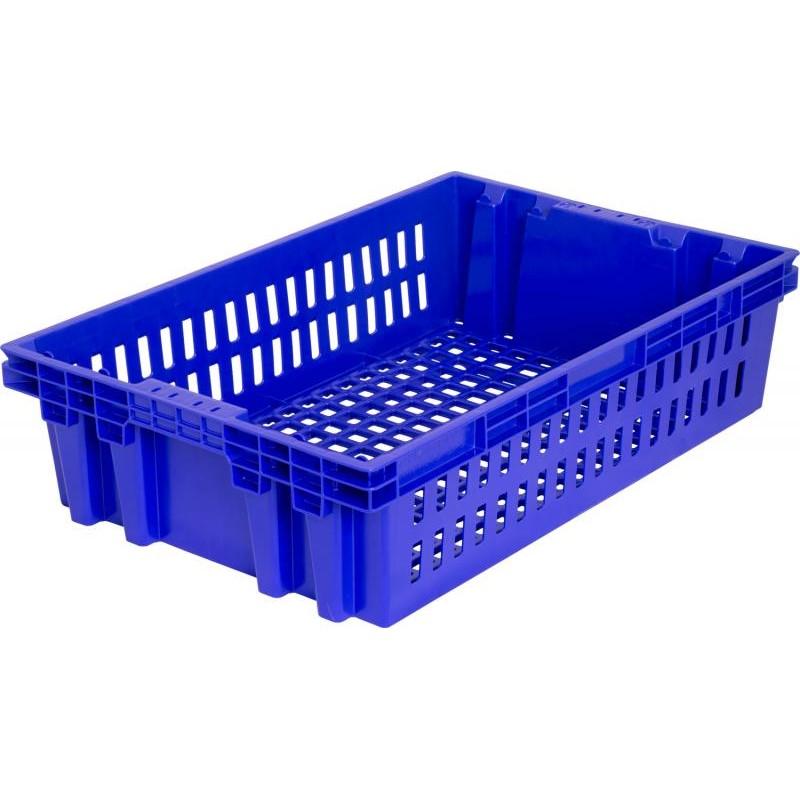 Пластиковый хлебный синий ящик