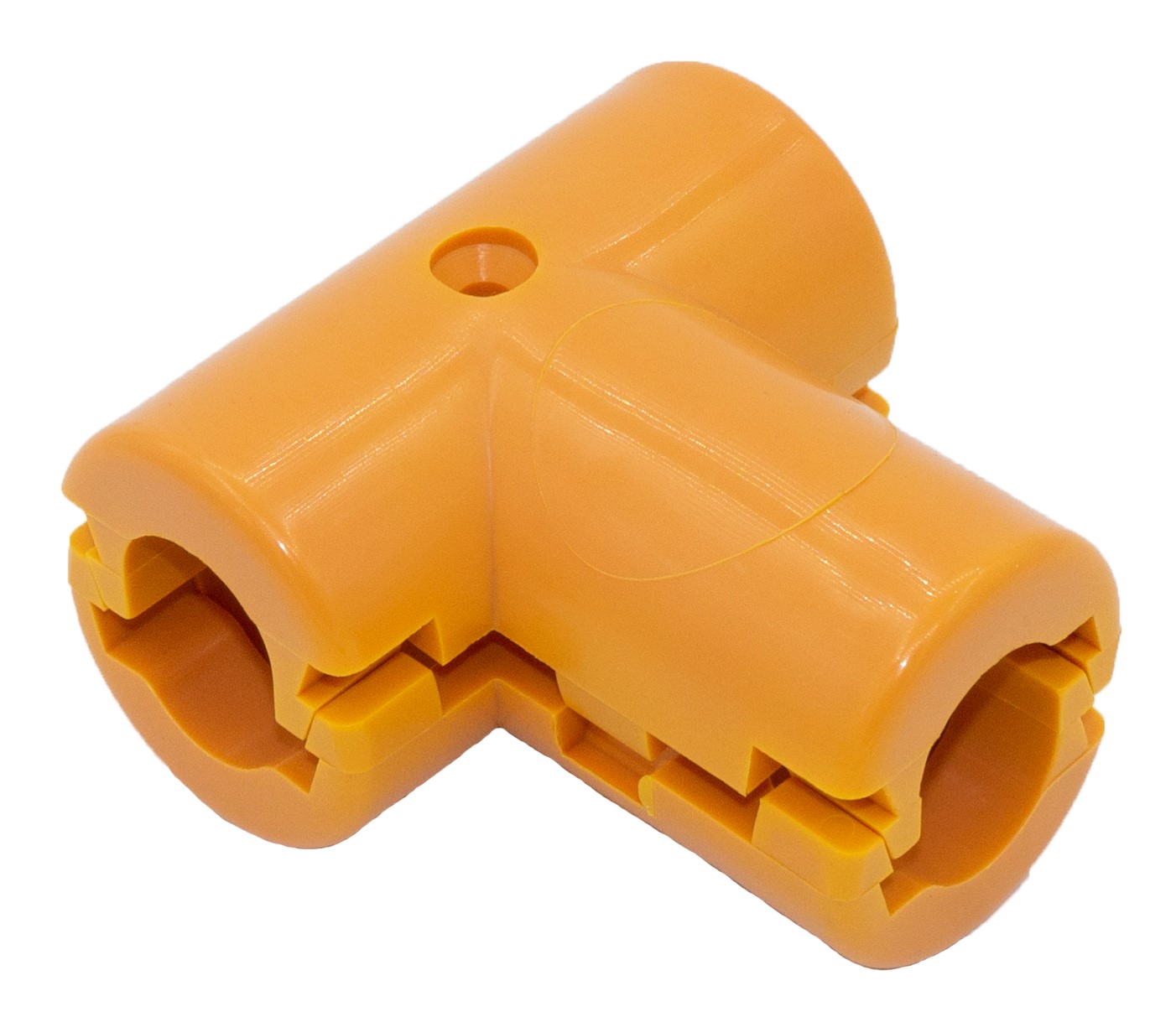 Пластиковый Т-образный сборный соединитель для канатов 16 мм, жёлтый