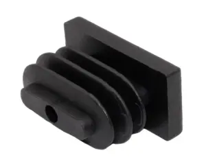 Заглушка пластиковая прямоугольная для труб 10х20 мм,стенкой 0.8-2.0 мм,практичная,черная