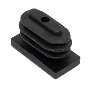 Заглушка пластиковая прямоугольная для труб 10х20 мм,стенкой 0.8-2.0 мм,практичная,черная