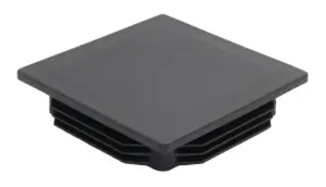 Заглушка квадратная для труб 100х100 мм, черная