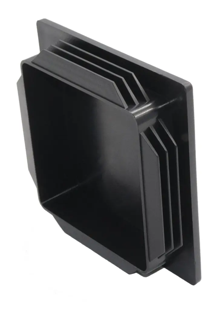 Заглушка квадратная для труб 100х100 мм, черная