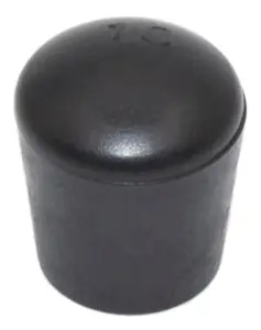 Заглушка пластиковая круглая Ø10 мм, наружная, черная