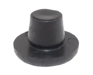 Подпятник пластик. с плоской шляпкой D12 мм, под отв. 6 мм, черный