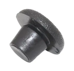 Подпятник пластик. с плоской шляпкой D12 мм, под отв. 6 мм, черный