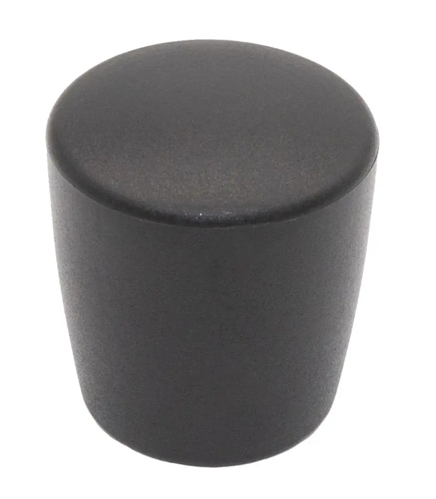 Пластиковая заглушка 35х32 мм для труб/прутков Ø14 мм, наружная, черная