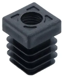 Заглушка 15-15М8 пластмассовая резьба черная