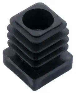 Заглушка 15-15М8 пластмассовая резьба черная