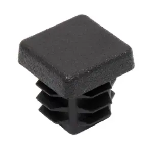Заглушка квадратная 15х15 мм, черная