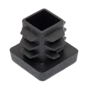 Заглушка квадратная 15х15 мм, черная