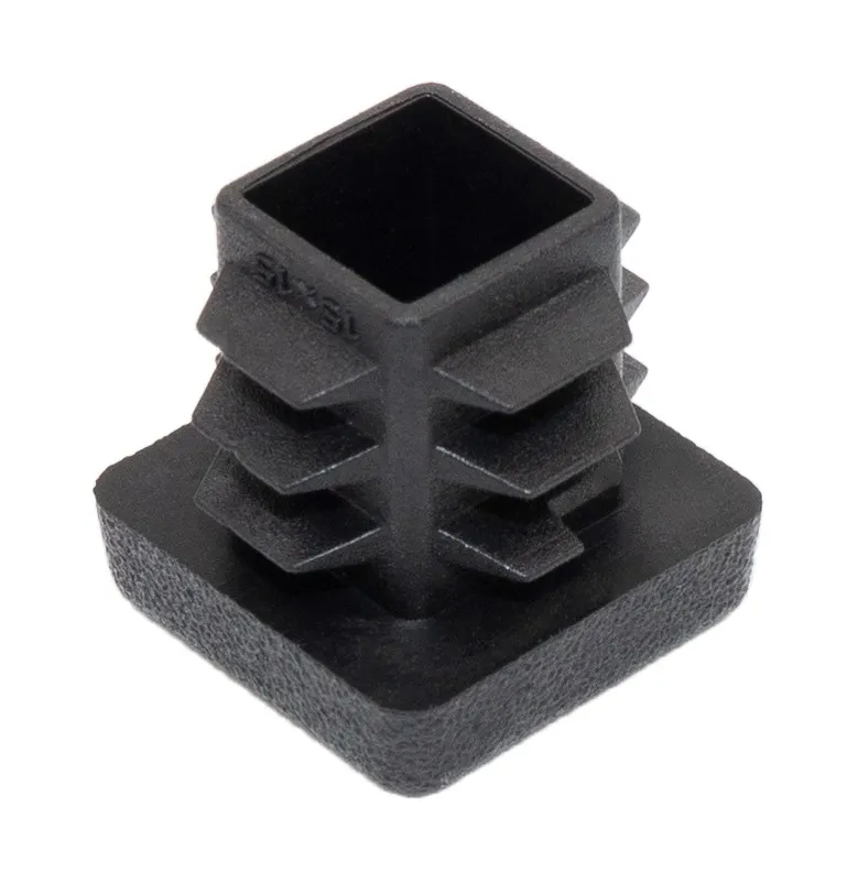 Заглушка квадратная 15х15 мм, черная