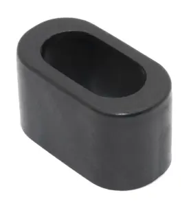 Декоративный переходник для овальных труб 15х30 в 20х40, черный