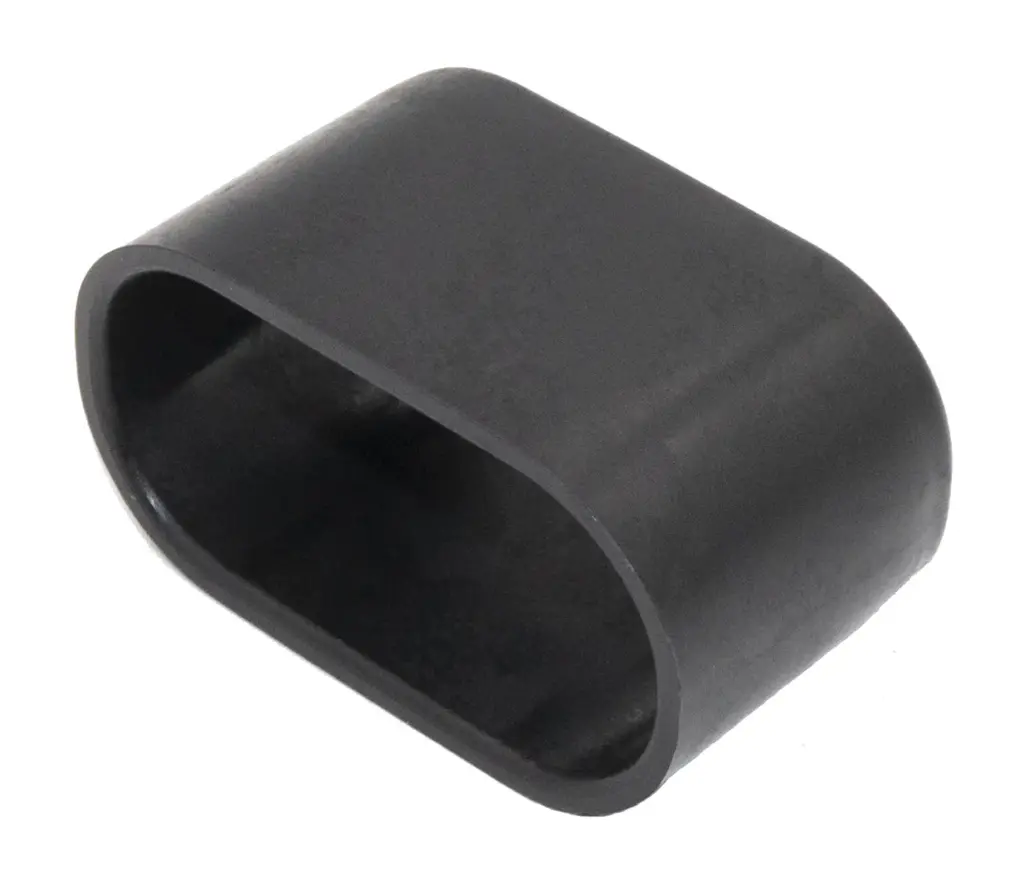 Декоративный переходник для овальных труб 15х30 в 20х40, черный