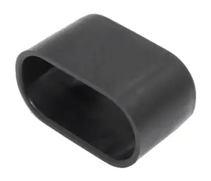 Декоративный переходник для овальных труб 15х30 в 20х40, черный