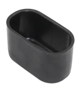 Декоративный переходник для овальных труб 15х30 в 20х40, черный