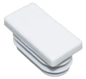 Заглушка пластиковая прямоугольная для труб 15х30, черная