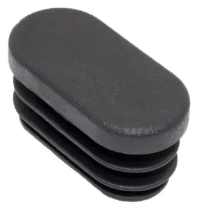 Заглушка для труб овального сечения 15х30, черная