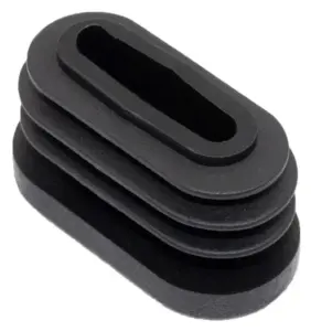 Заглушка для труб овального сечения 15х30, черная