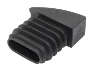 Заглушка пластиковая прямоугольная 15х30, переменный углол длины сечения, черный