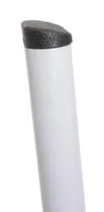 Заглушка пластиковая овальная 15х30, переменный угол ширины сечения, черный