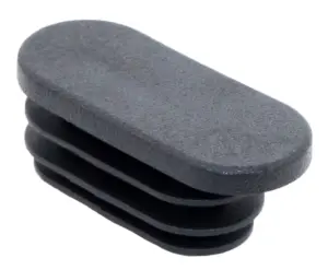 Заглушка для труб овального сечения 15х35, черная