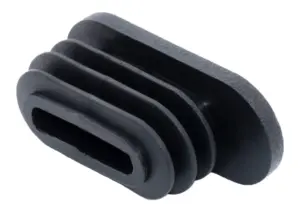 Заглушка для труб овального сечения 15х35, черная