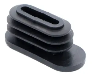 Заглушка для труб овального сечения 15х35, черная