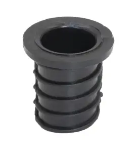 Переходник-втулка пластиковая для труб с Ø25 в Ø16мм,с винтовой насечкой, H 29мм, черный