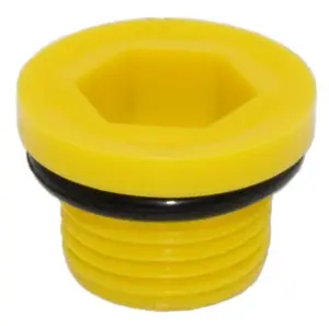 Заглушка для защиты внутренней резьбы M16х1.5, с уплот. кольцом, под шестиг., желтый
