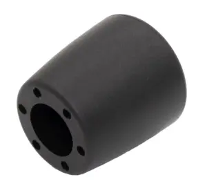 Пластиковая заглушка 35х32 мм для труб/прутков Ø16 мм, наружная, черная