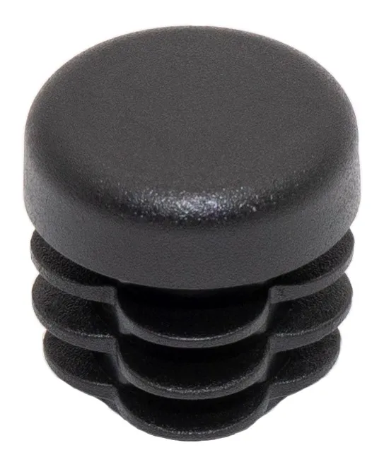 Заглушка НОВАЯ круглая Ø16 мм для труб стенкой 0,8-2 мм, практичная, черная