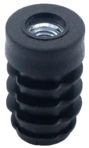 Заглушка круглая с резьбой d 18мм,ЗР 18М6,черная