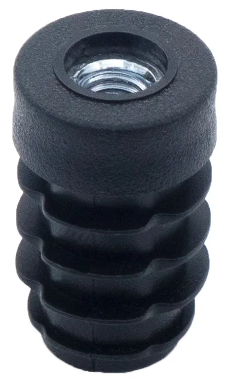 Заглушка круглая с резьбой d 18мм,ЗР 18М6,черная