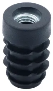 Заглушка круглая с резьбой d 18мм,ЗР 18М8, черная