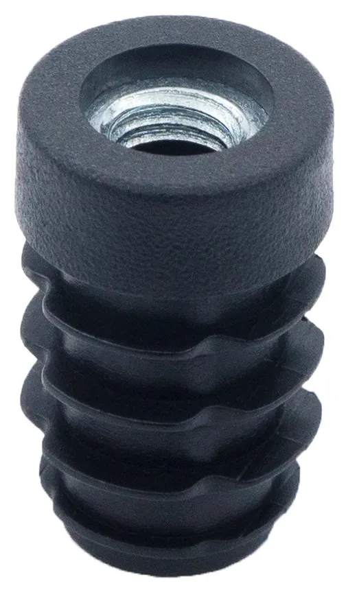 Заглушка круглая с резьбой d 18мм,ЗР 18М8, черная
