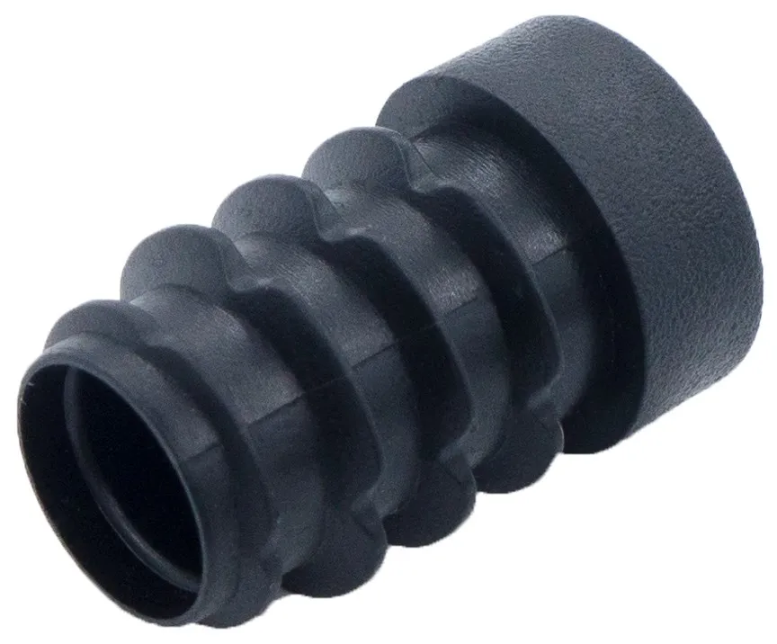 Заглушка круглая d 18мм с резьбой M8 , ЗР 18М8, белая-крем