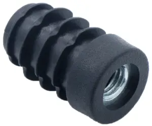 Заглушка круглая с резьбой d 18мм,ЗР 18М8, черная