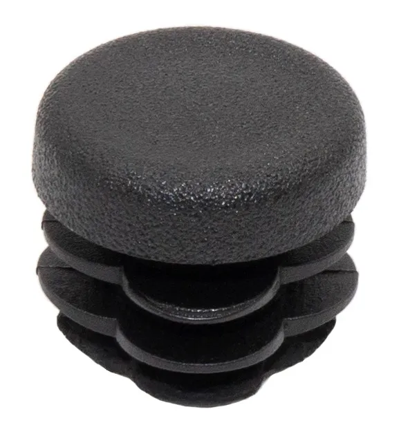 Заглушка НОВАЯ круглая Ø18 мм, для труб стенкой 0,5-2,5 мм, практичная, черная