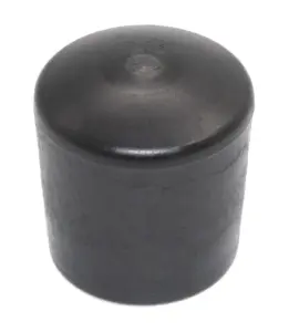 Заглушка пластиковая круглая для труб Ø18, наружная, черная
