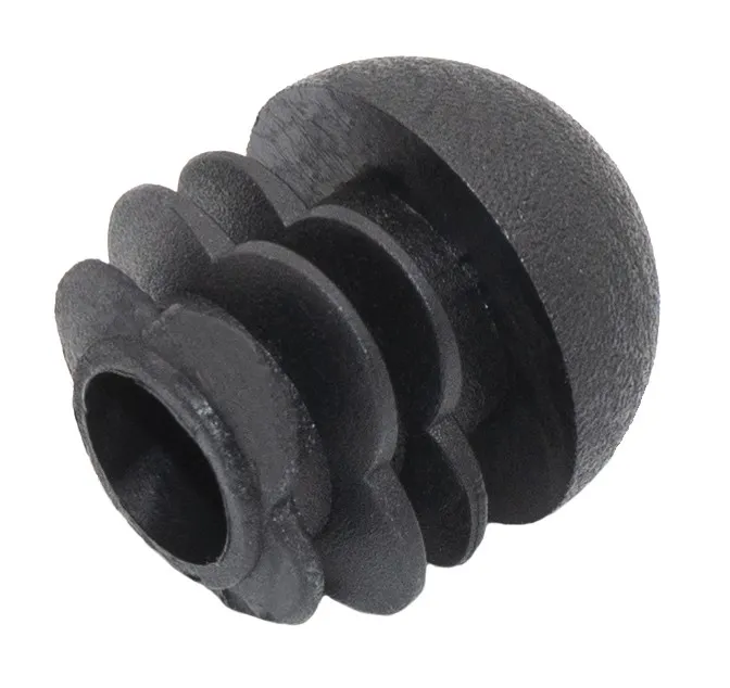 Заглушка пластиковая круглая для труб Ø18, стенка 0.8-2.0мм, сферическая, белая