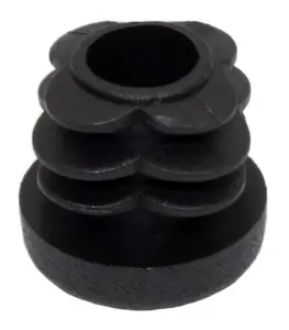 Заглушка НОВАЯ круглая Ø18 мм, для труб стенкой 0,5-2,5 мм, практичная, черная