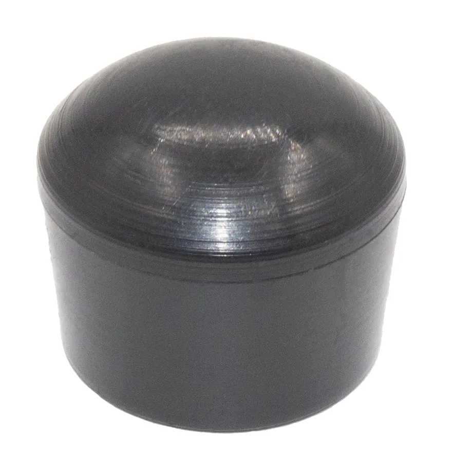 Заглушка опора наружная для труб Ø18 мм, сферическая, черная