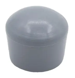 Заглушка опора наружная для труб Ø18 мм, сферическая, черная