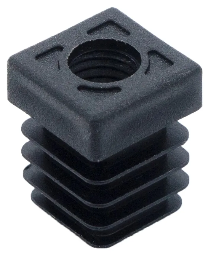 Заглушка 20-20М10 пластмассовая резьба черная