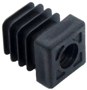 Заглушка 20-20М10 пластмассовая резьба черная