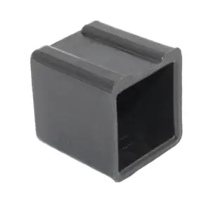 Опора наконечник пластиковая квадратная 20х20 наружная черный