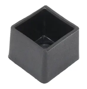 Заглушка квадратная для труб 20х20 мм, наружная, черная
