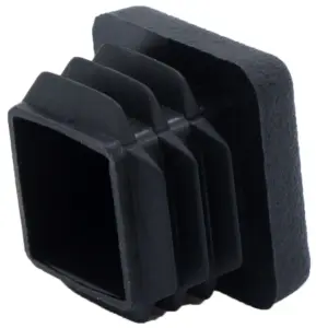 Заглушка квадратная для труб 20х20 мм, черная