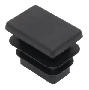 Заглушка пластиковая прямоугольная 20х30, практичная, черный