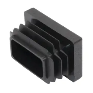 Заглушка прямоугольная 20х30, практичная, черный RAL 9017